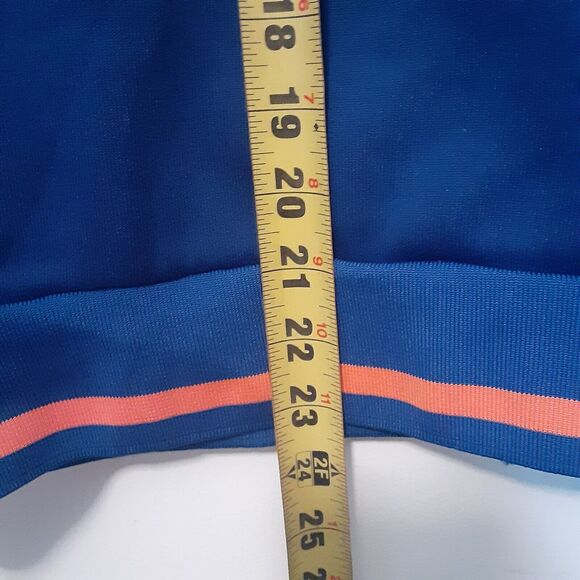 Shein Curve Jacket Women 4XL Blue Orange Varsity Bomber Button Up - Picture 7 of 7